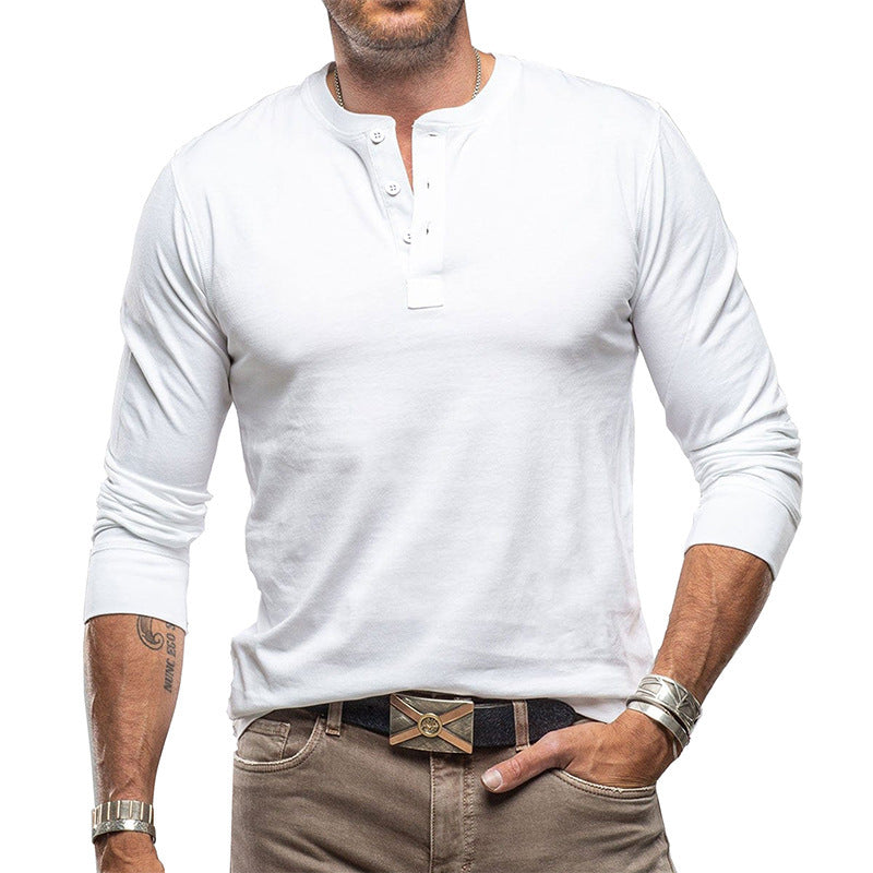 Men's Fashionable Pure Cotton Crewneck Long-Sleeve Altior Prime