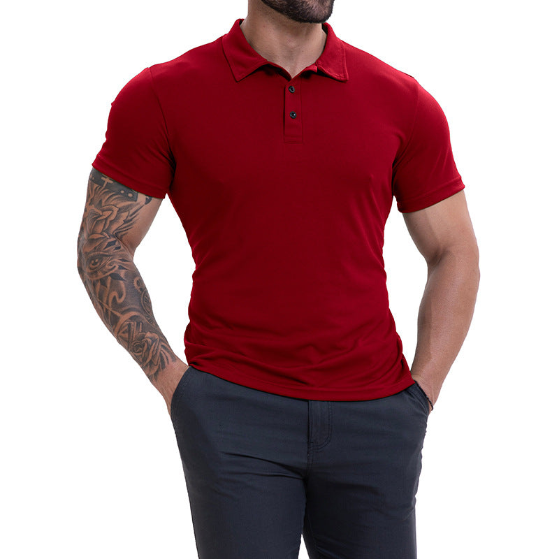 Men's Lapel Collar Casual All-Match Breathable Short-Sleeve Altior Prime