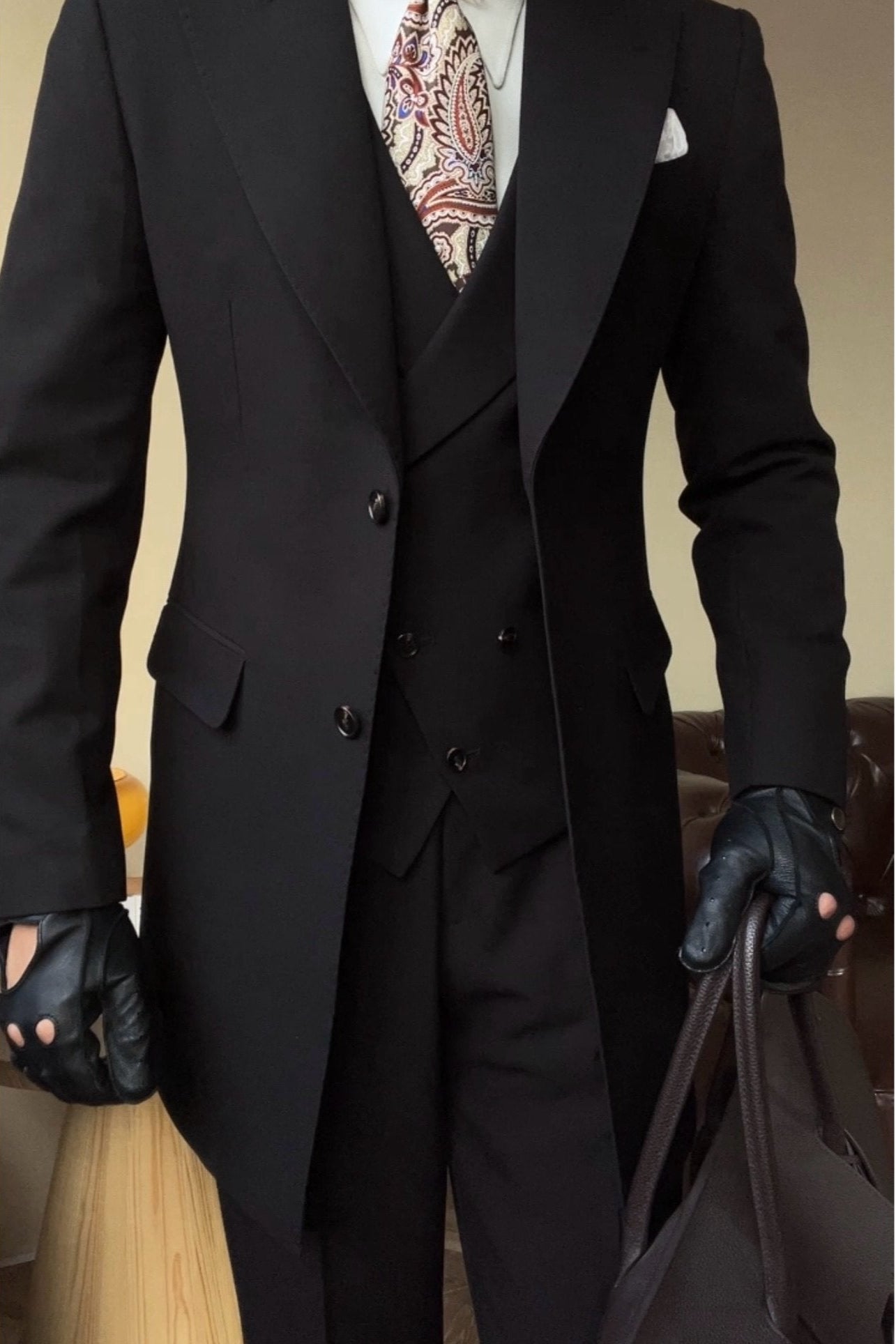 Black Milano Suit - Over Jacket Altior Prime