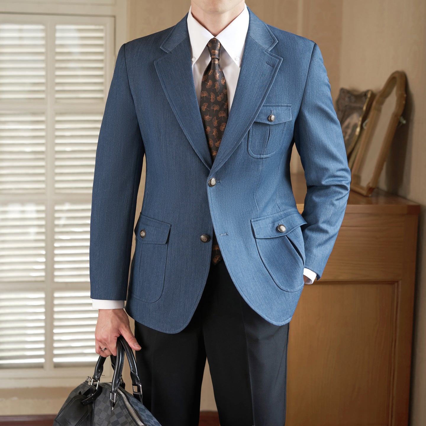 Casual Solid Color Long-sleeved Blazers Altior Prime