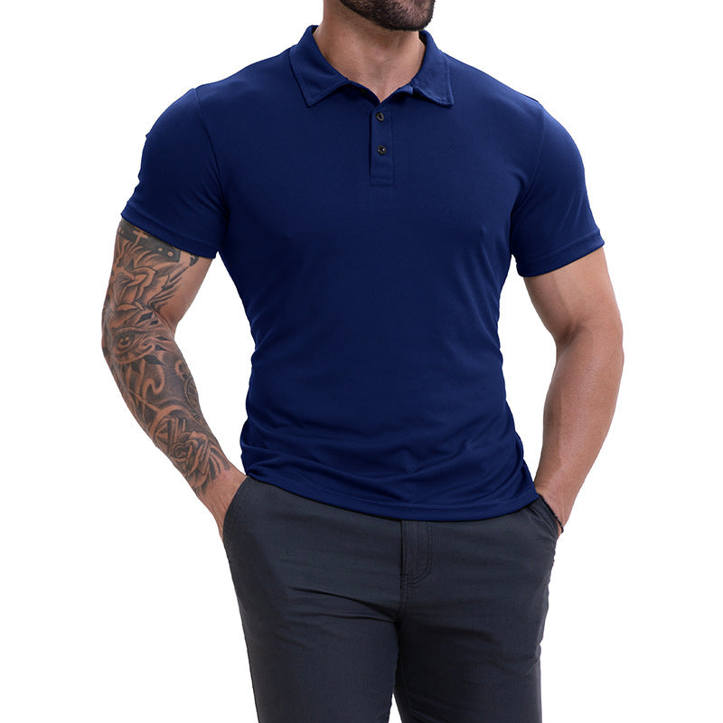Men's Lapel Collar Casual All-Match Breathable Short-Sleeve Altior Prime