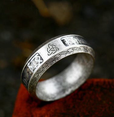 Simple Stainless Steel Old Rings For Men And Women Altior Prime