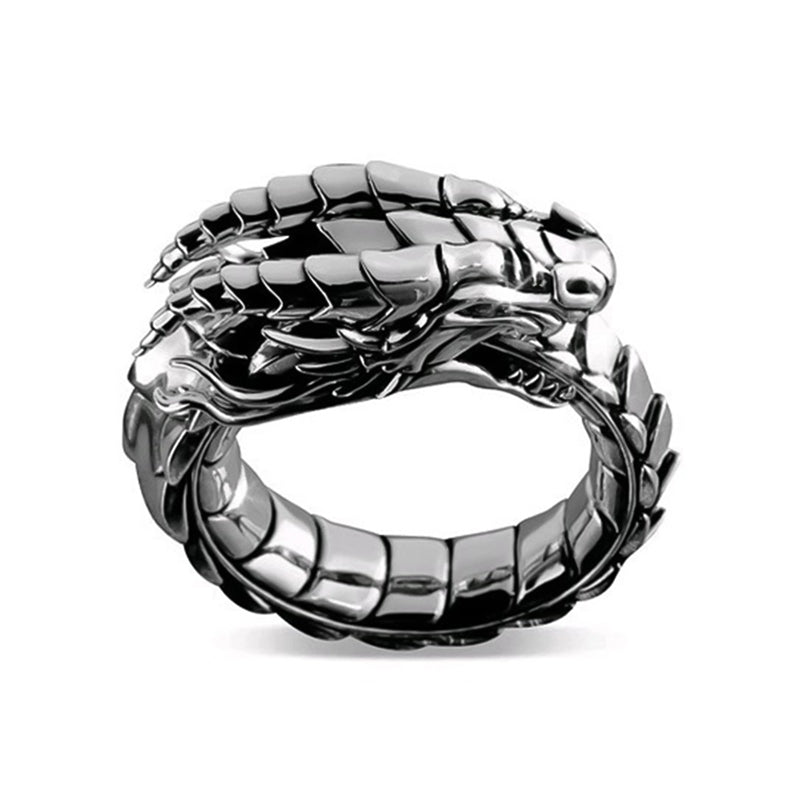 Vintage ethnic Dragon Male Rings Jewelry Altior Prime