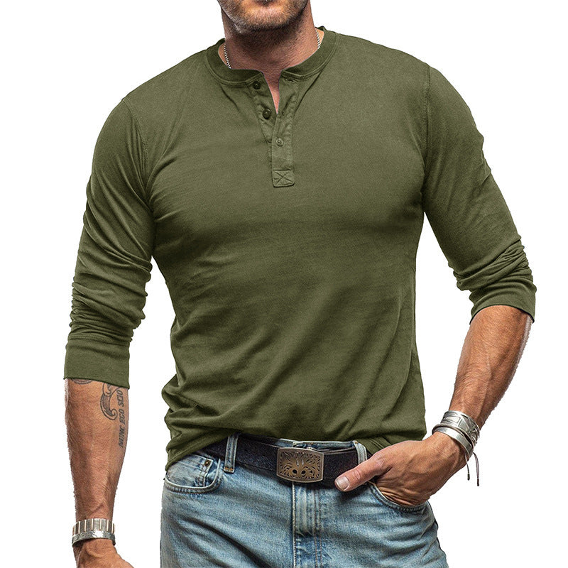 Men's Fashionable Pure Cotton Crewneck Long-Sleeve Altior Prime