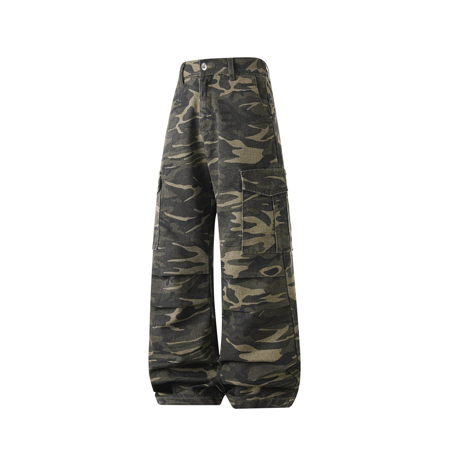 Workwear Camo Casual Pants Mens Straight-Leg Wide-Leg Trousers Altior Prime