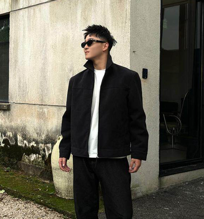 Retro Millennial Coffee-Colored Suede Jacket Altior Prime