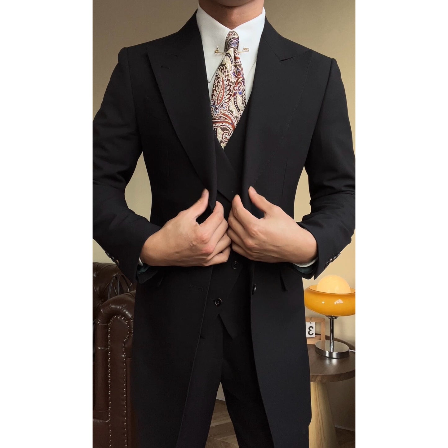 Black Milano Suit - Over Jacket Altior Prime