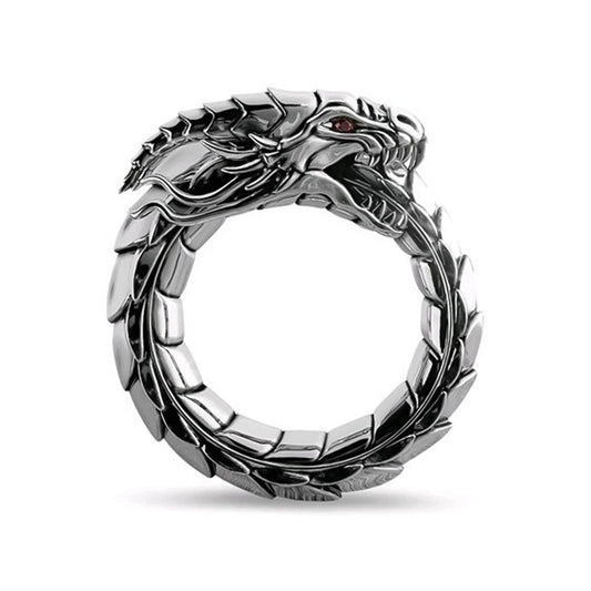 Vintage ethnic Dragon Male Rings Jewelry Altior Prime