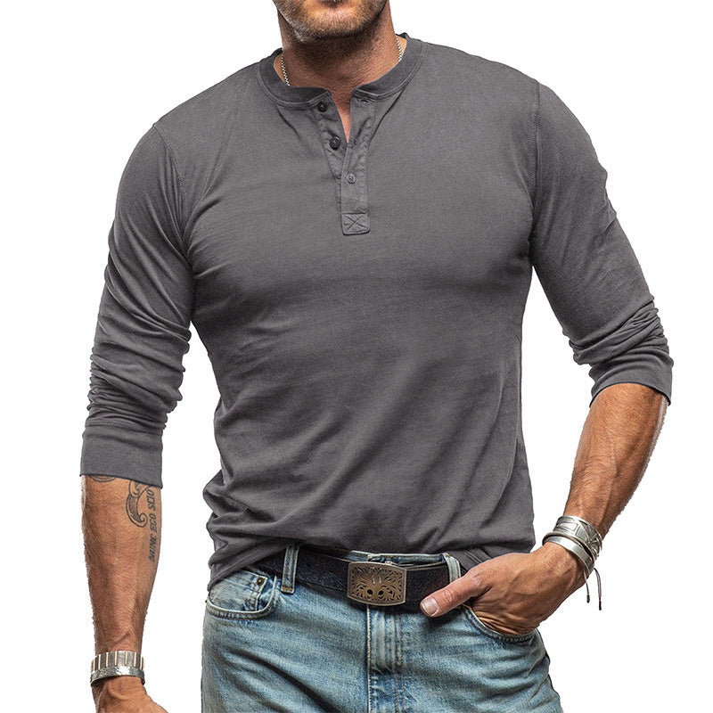 Men's Fashionable Pure Cotton Crewneck Long-Sleeve Altior Prime