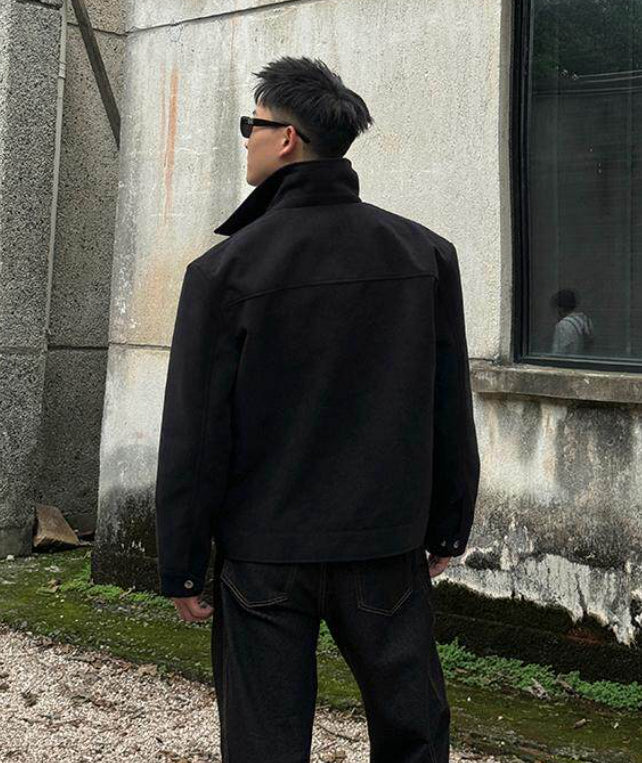Retro Millennial Coffee-Colored Suede Jacket Altior Prime