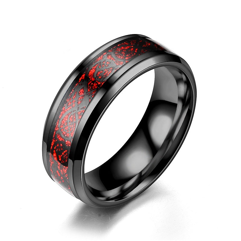 Dragon Pattern Rings Men Stainless Steel Ring Jewelry Altior Prime
