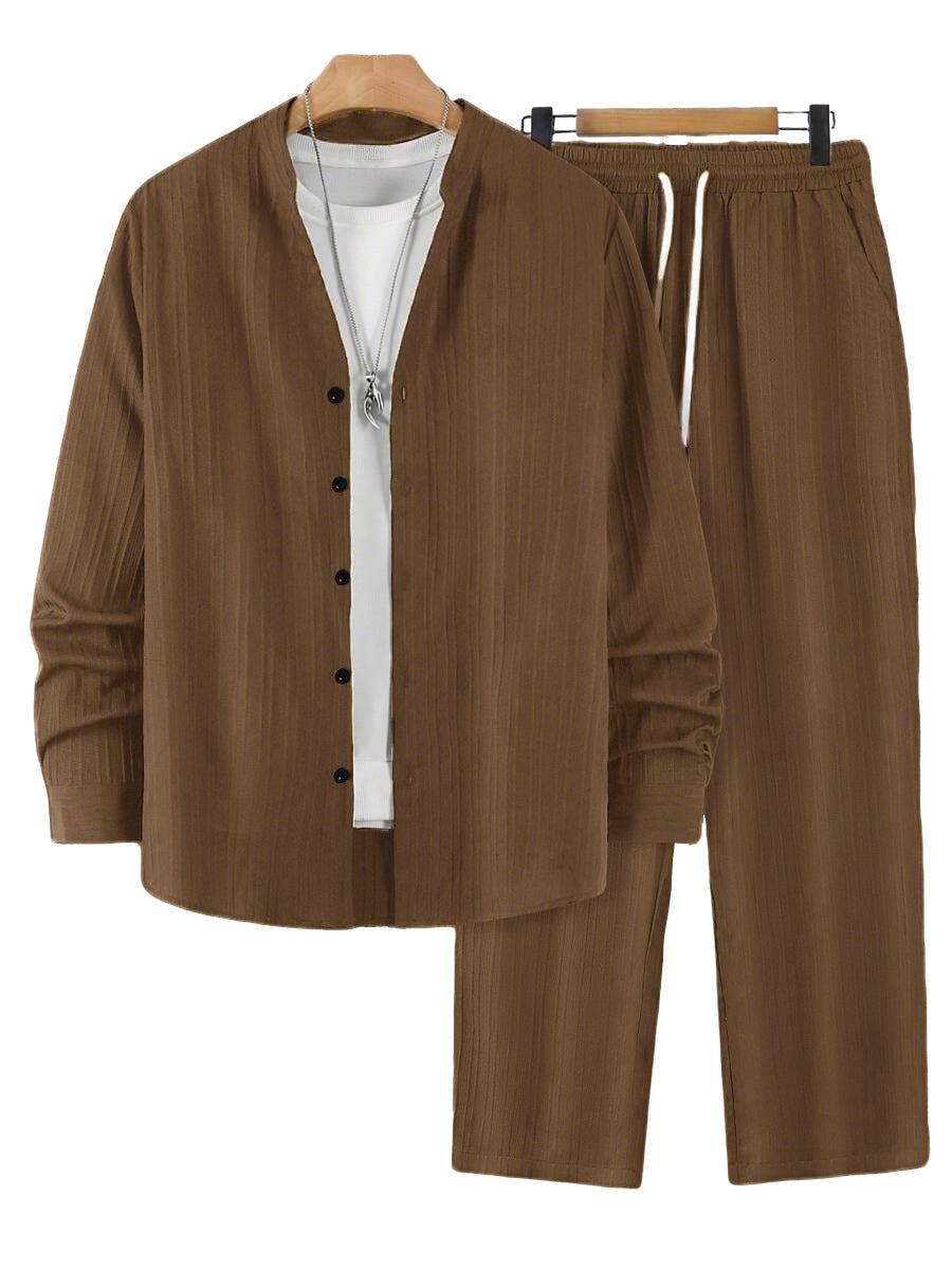 Solid-color Men's Casual Sport Two-piece Set Altior Prime