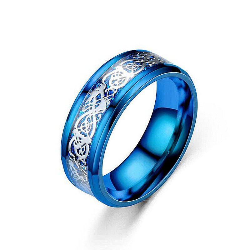 Dragon Pattern Rings Men Stainless Steel Ring Jewelry Altior Prime