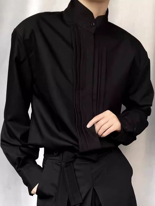 Men's Pleated Shoulder Padded Shirt Altior Prime