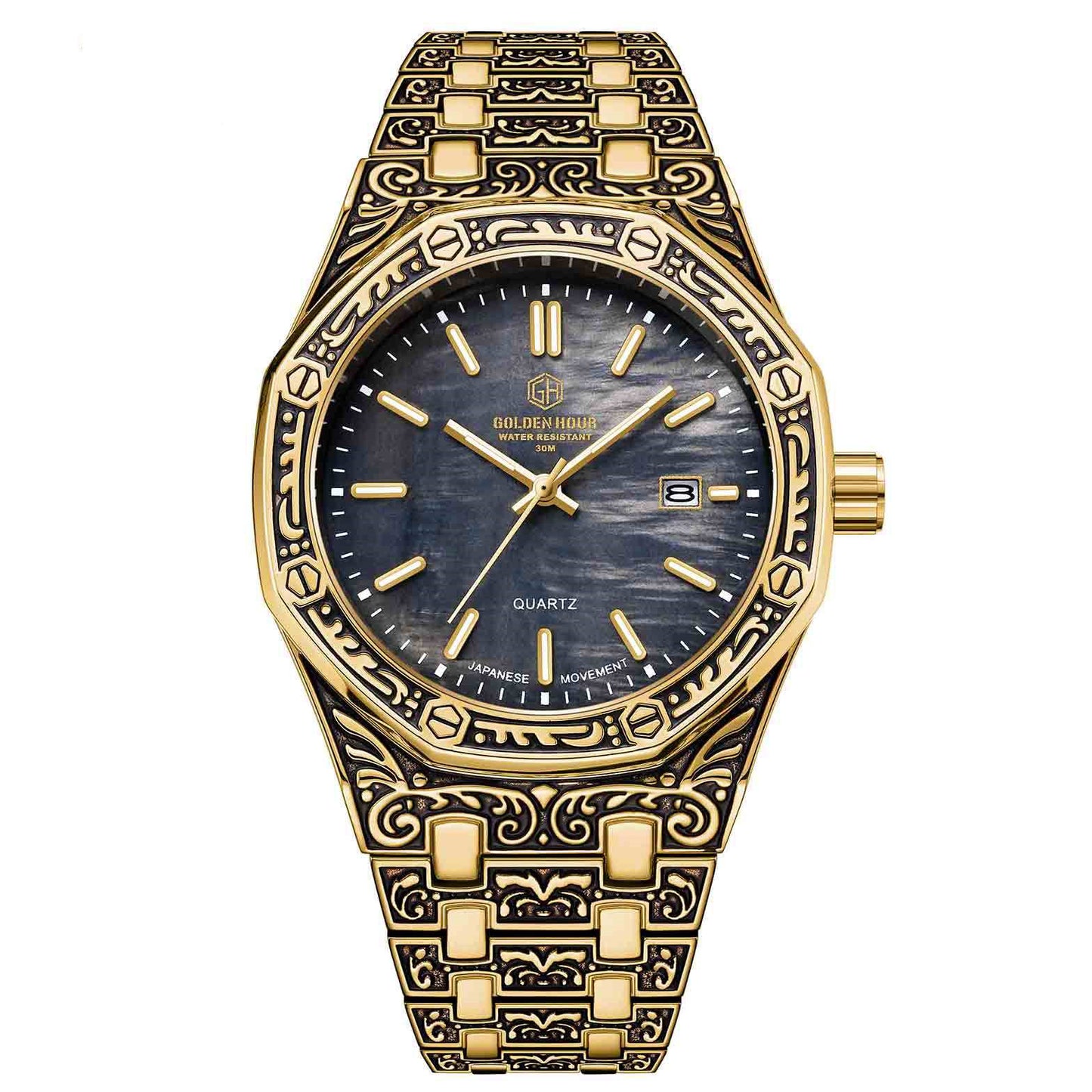 Spiral Crown Round Mechanical Men's Casual Watch Altior Prime
