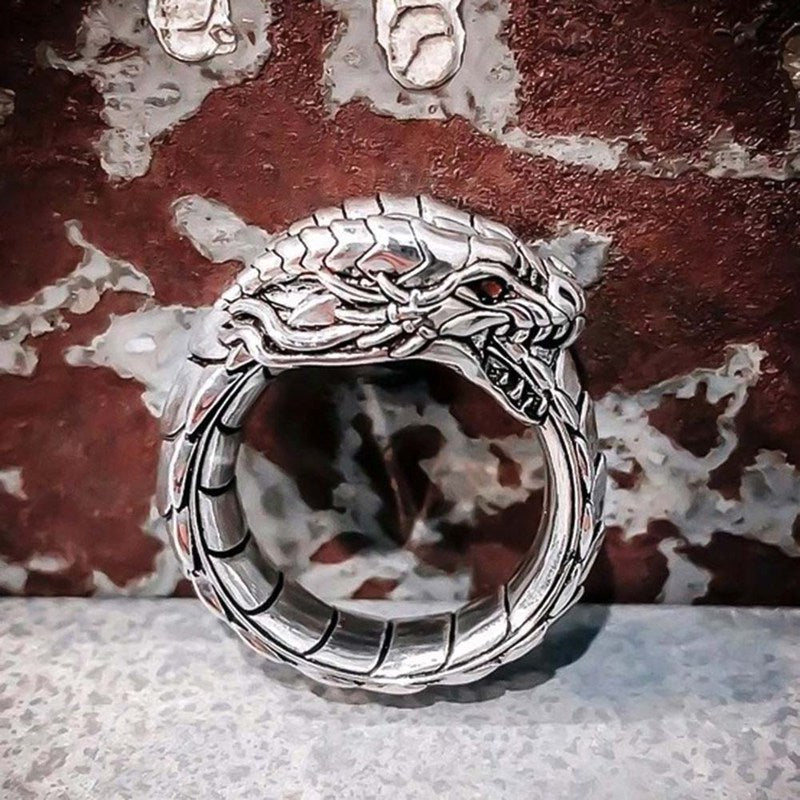 Vintage ethnic Dragon Male Rings Jewelry Altior Prime