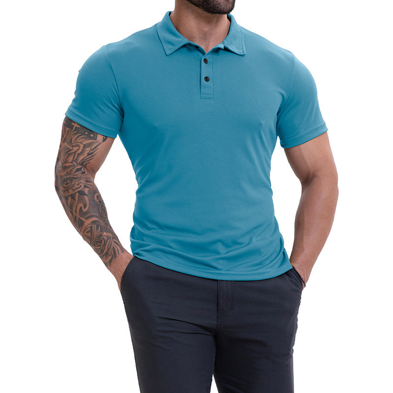 Men's Lapel Collar Casual All-Match Breathable Short-Sleeve Altior Prime