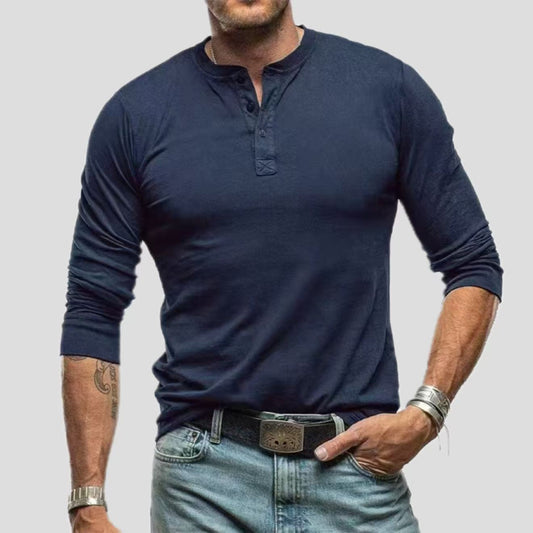 Men's Fashionable Pure Cotton Crewneck Long-Sleeve Altior Prime