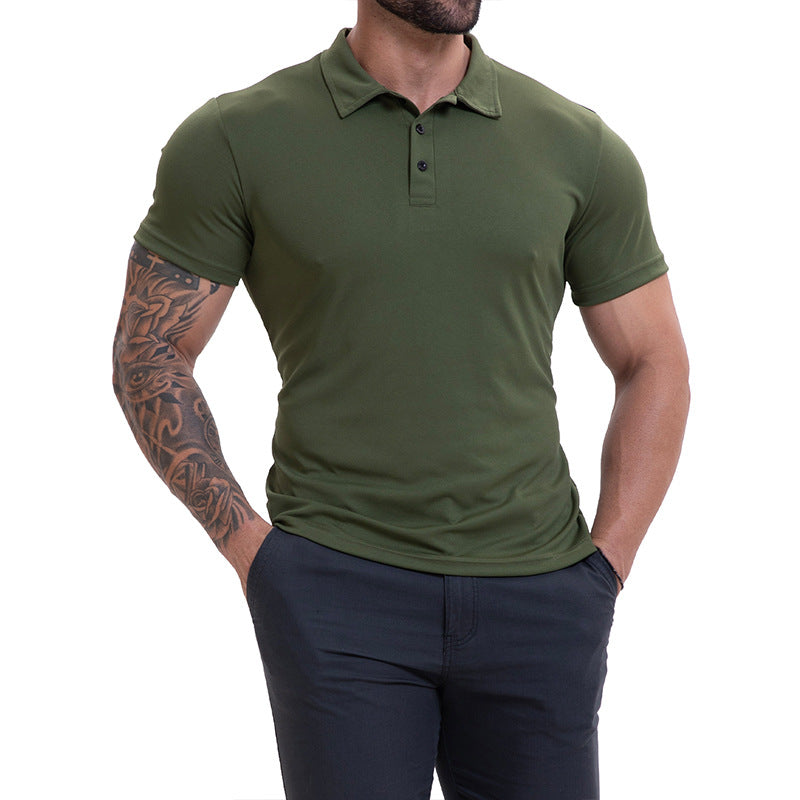 Men's Lapel Collar Casual All-Match Breathable Short-Sleeve Altior Prime