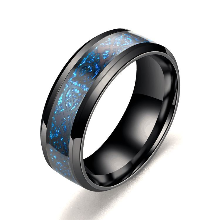 Dragon Pattern Rings Men Stainless Steel Ring Jewelry Altior Prime