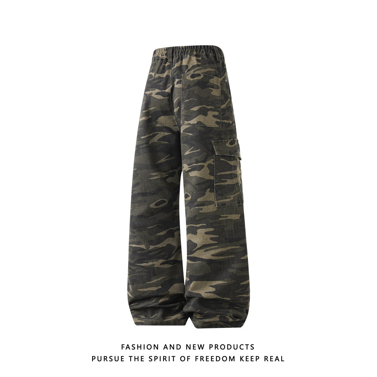 Workwear Camo Casual Pants Mens Straight-Leg Wide-Leg Trousers Altior Prime