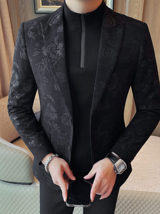 Men's Slim Fit Floral Print Casual Balzers Altior Prime