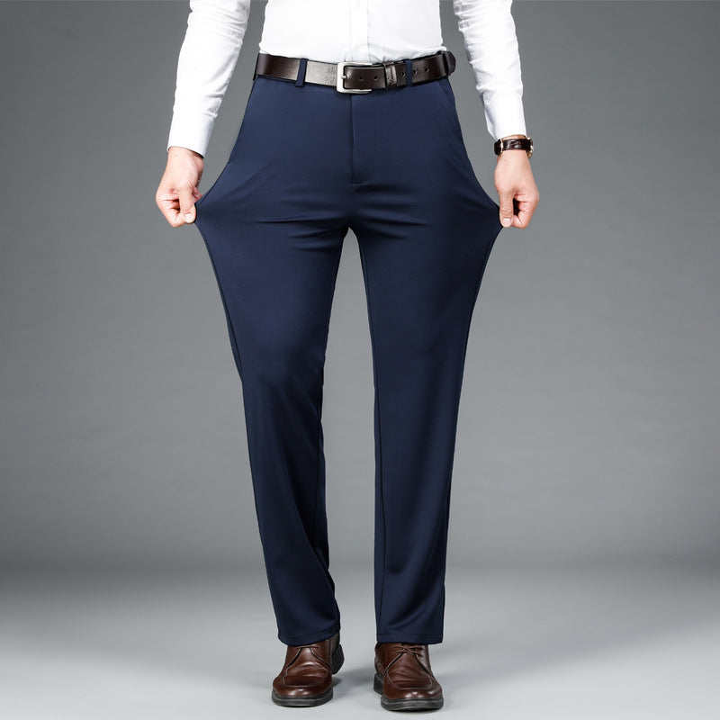 Mens Stretch Business Straight-Cut Casual Pants Altior Prime