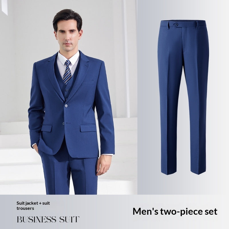 Smog Blue Men's Business Formal Wear Professional Attire Suit Altior Prime