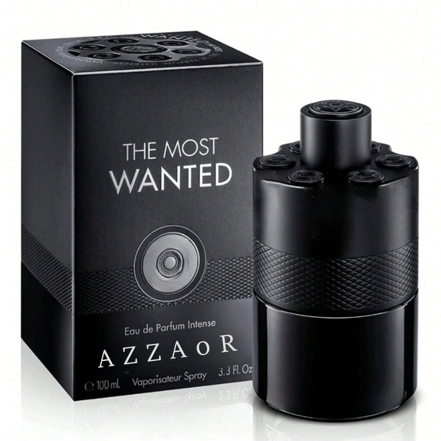 AZZAR0I The Most Wanted Eau de Parfum Intense – Woody & Spicy Cologne for Men with Fougère and Ambery Notes Amber Wood, Cardamom