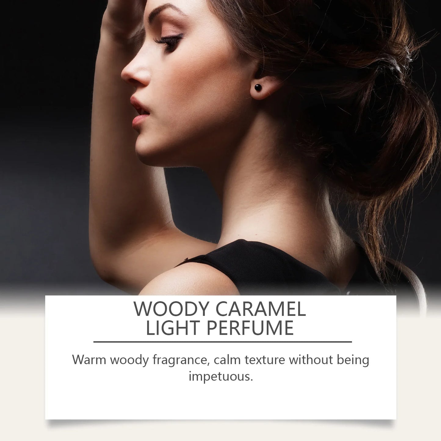 Woody Caramel Perfume - Natural Fresh Scent, Long-Lasting, Perfect for Daily & Dating, Travel-Size