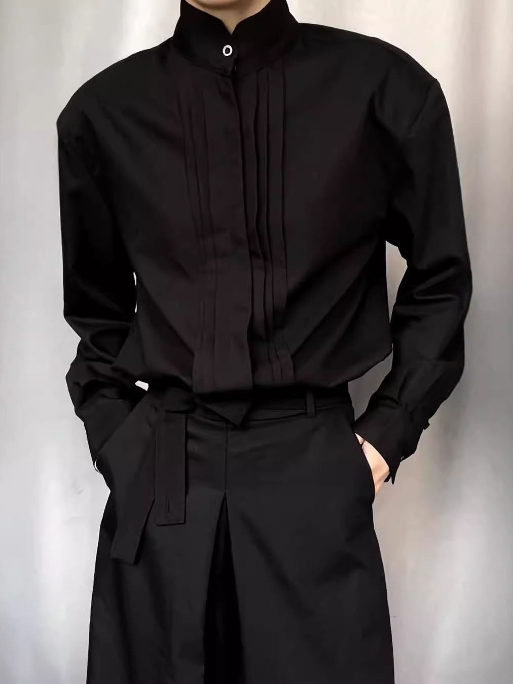 Men's Pleated Shoulder Padded Shirt Altior Prime