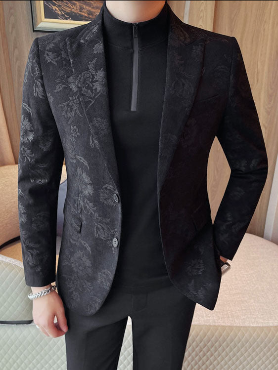Men's Slim Fit Floral Print Casual Balzers Altior Prime