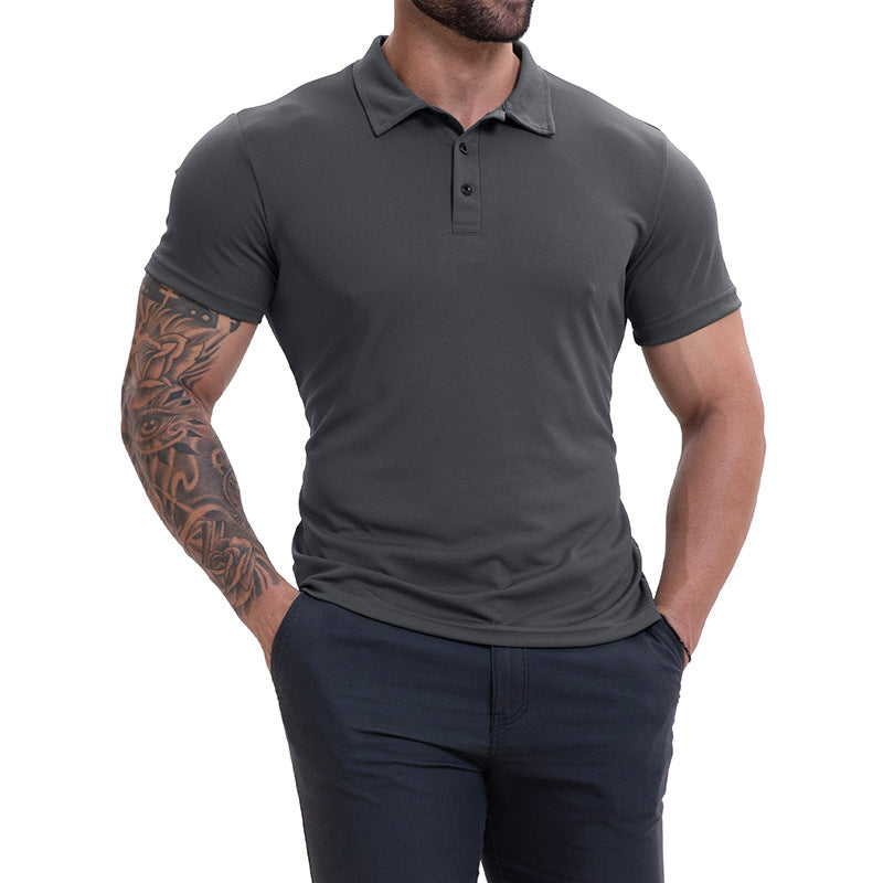 Men's Lapel Collar Casual All-Match Breathable Short-Sleeve Altior Prime