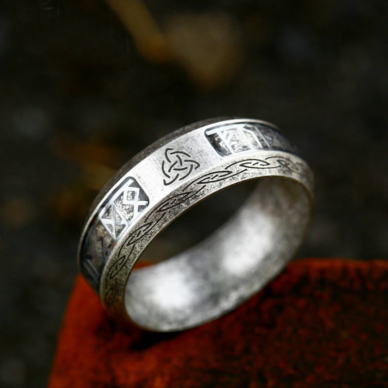 Simple Stainless Steel Old Rings For Men And Women Altior Prime