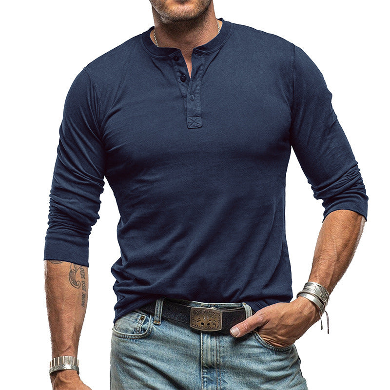 Men's Fashionable Pure Cotton Crewneck Long-Sleeve Altior Prime