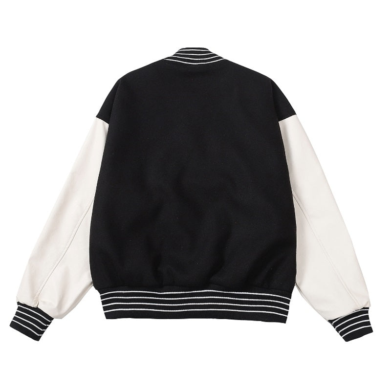 Contrast Color Stitching Patch Printed Baseball Uniform For Men And Women Loose Couple Cotton Clothing Altior Prime