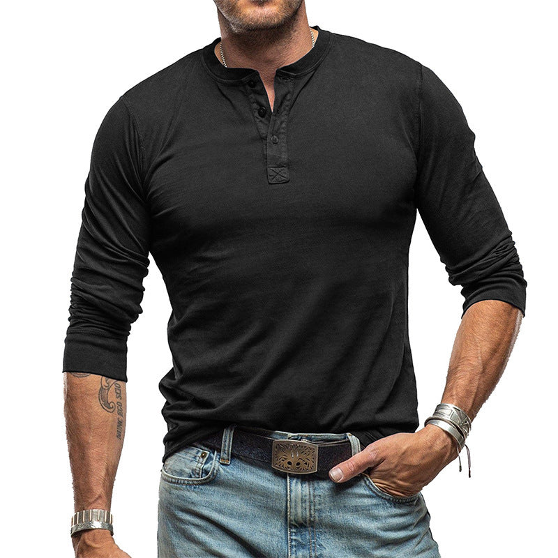 Men's Fashionable Pure Cotton Crewneck Long-Sleeve Altior Prime