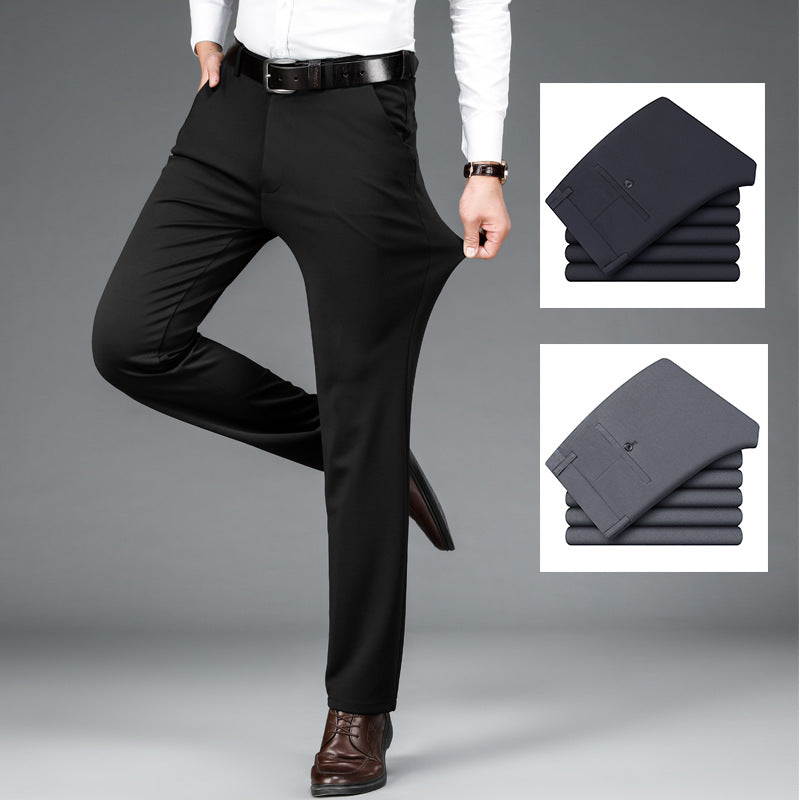 Mens Stretch Business Straight-Cut Casual Pants Altior Prime