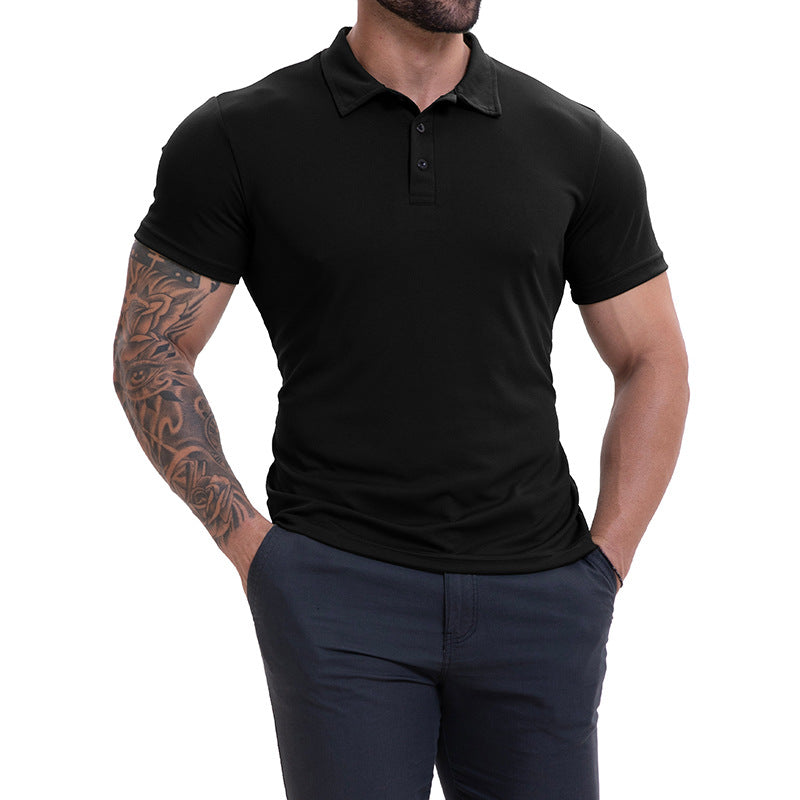 Men's Lapel Collar Casual All-Match Breathable Short-Sleeve Altior Prime