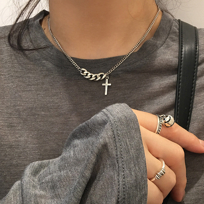 Asymmetrical Titanium Steel Chain Personality Clavicle Chain Altior Prime